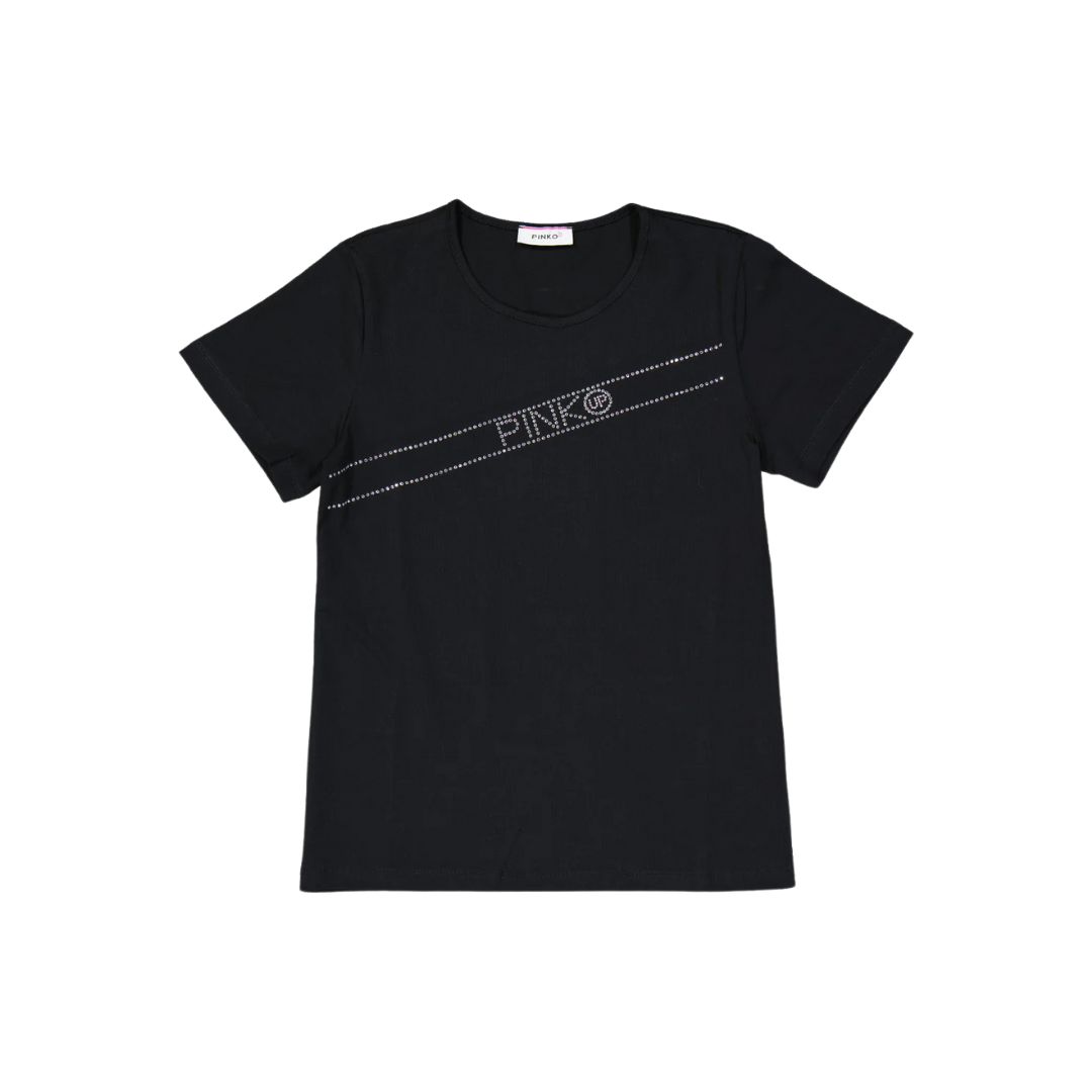 PINKO UP - MAGLIETTA CON STRASS
