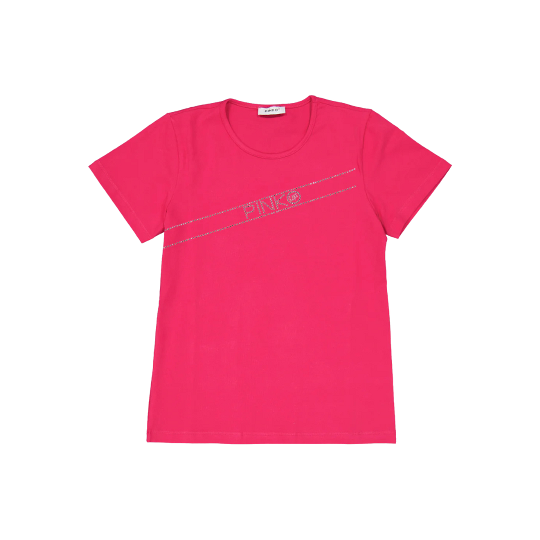 PINKO UP - MAGLIETTA CON STRASS
