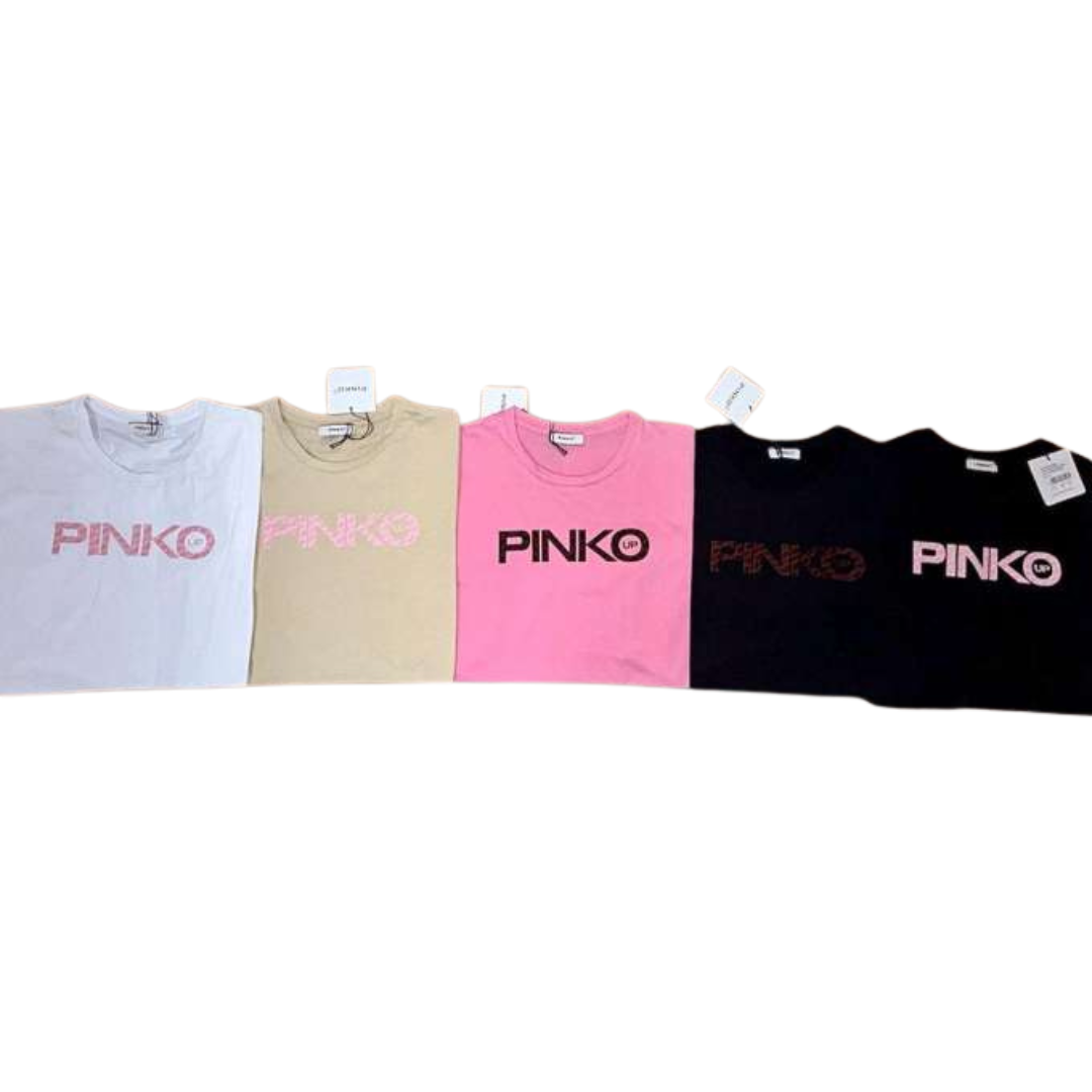 PINKO UP - MAGLIETTA LOGO ROSSO
