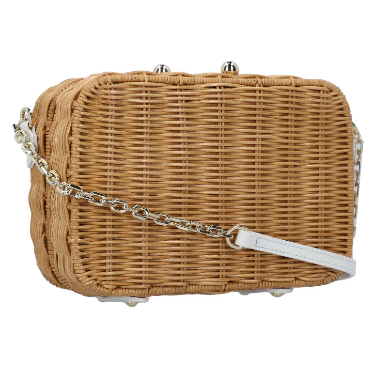 PATRIZIA PEPE - BORSA A TRACOLLA LEGNO