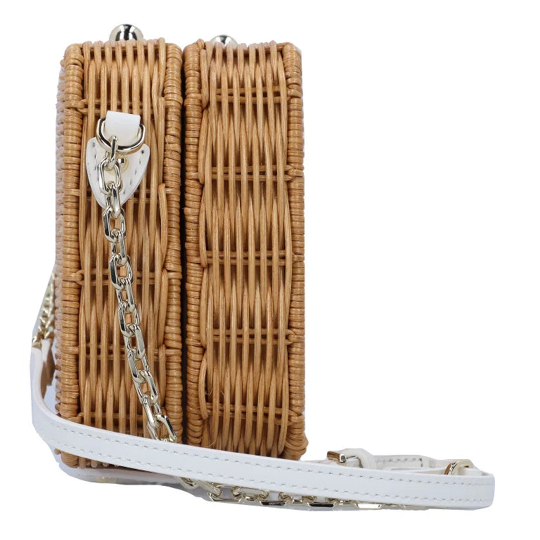 PATRIZIA PEPE - BORSA A TRACOLLA LEGNO