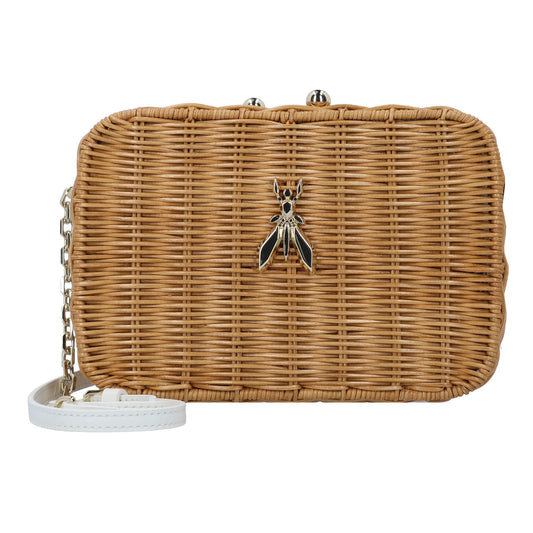 PATRIZIA PEPE - BORSA A TRACOLLA LEGNO