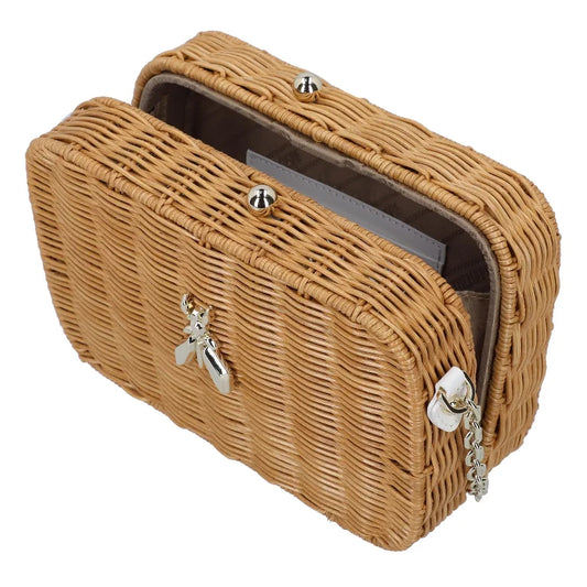 PATRIZIA PEPE - BORSA A TRACOLLA LEGNO
