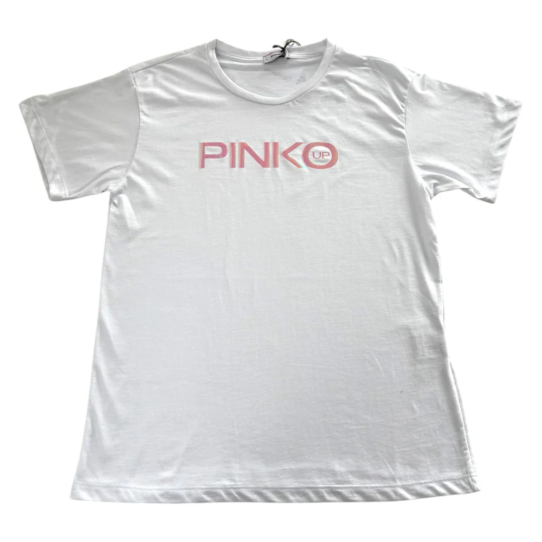PINKO UP - MAGLIETTA CON LOGO A CONTRASTO